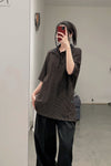 Aviva Jifei Xue oversized short-sleeved POLO shirt SS23-OSSP-Stp